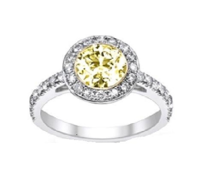 3D CAD Design For Solitaire With Accents Ring In STL Format