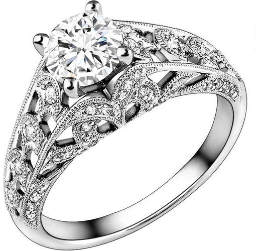 Artistic Jewelry 3D CAD Model For Wedding Ring
