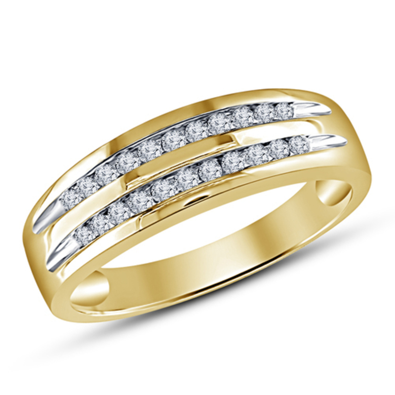 Mens Engagement Ring 3D CAD Model In STL Format