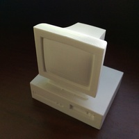 Small Classic Computer Miniature  3D Printing 15242