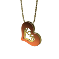 Double heart pendant - Thumbnail 2