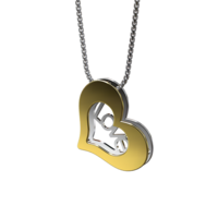 Double heart pendant - Thumbnail 7