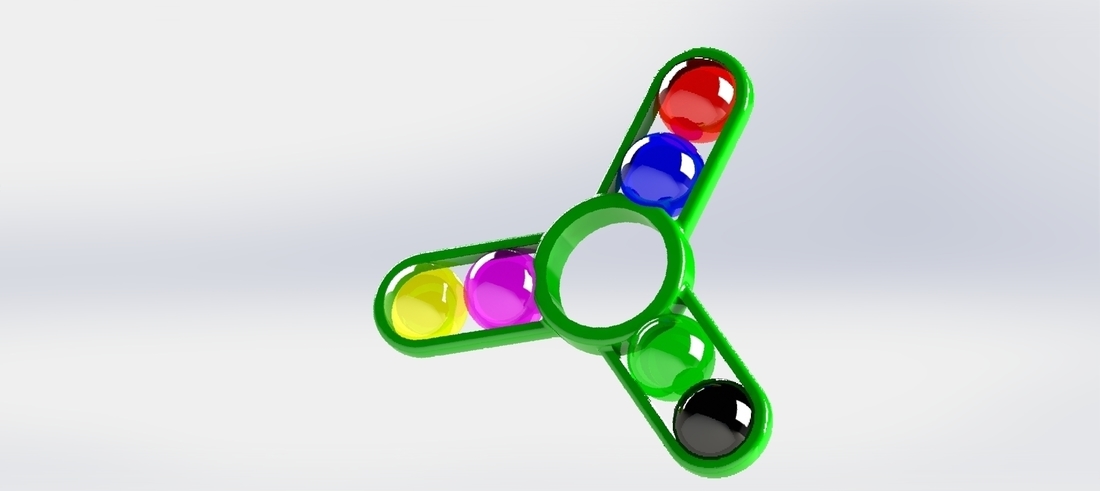 Glassball fidget spinner 3D Print 152754