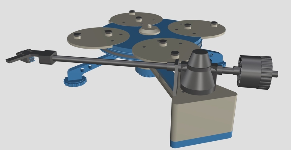 Vinyl Turntable -  It Plays Records :-) 3D Print 152989