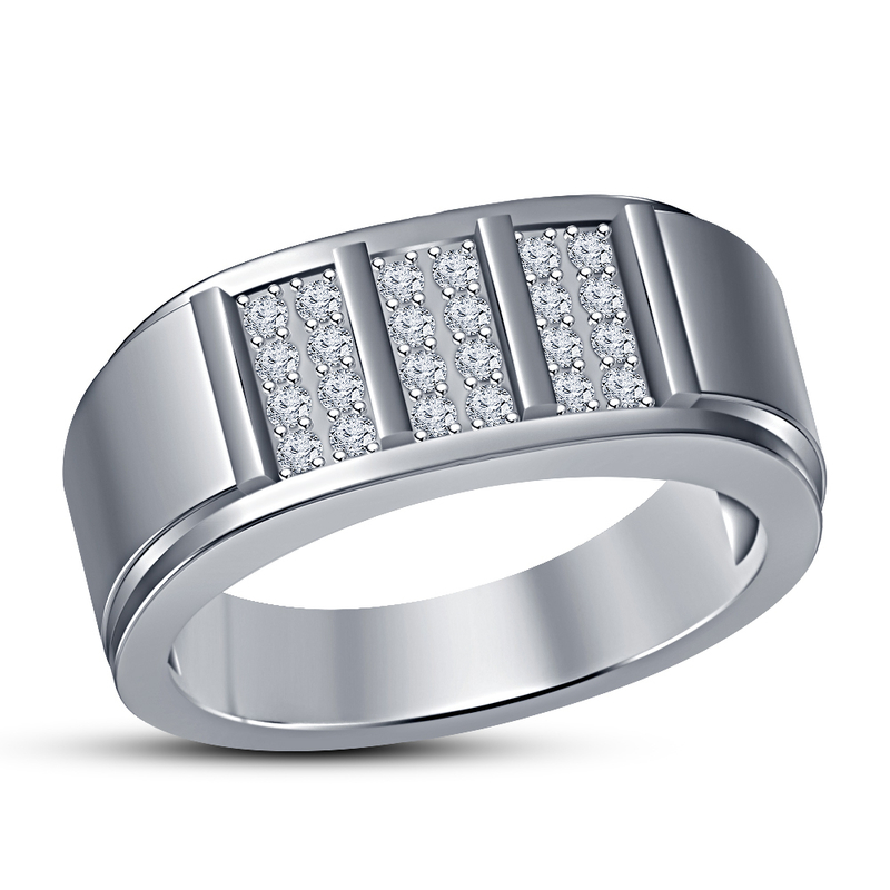 Fashion Jewelry 3D CAD Model For Mens Ring