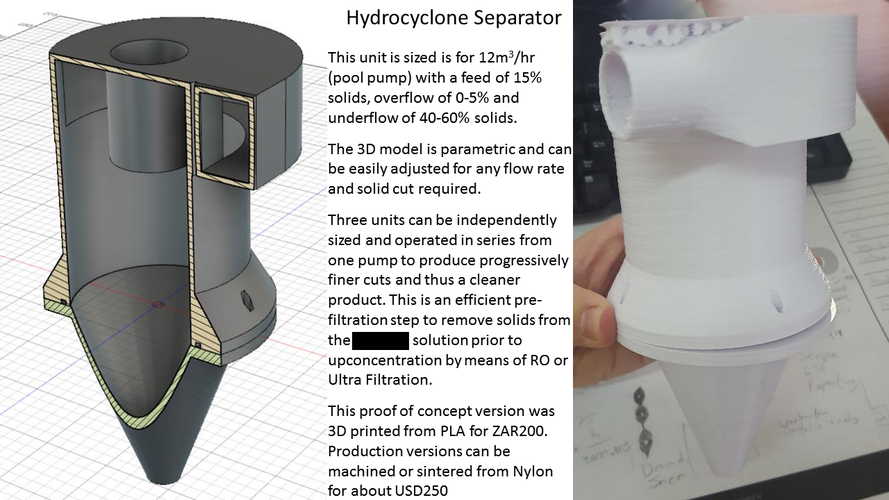 Hydrocyclone 3D Print 153202
