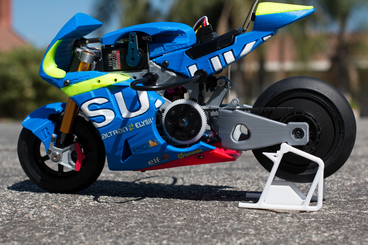 3D Printed 2016 Suzuki GSX-RR 1:8 Racing RC MotoGP Version2 by brett ...