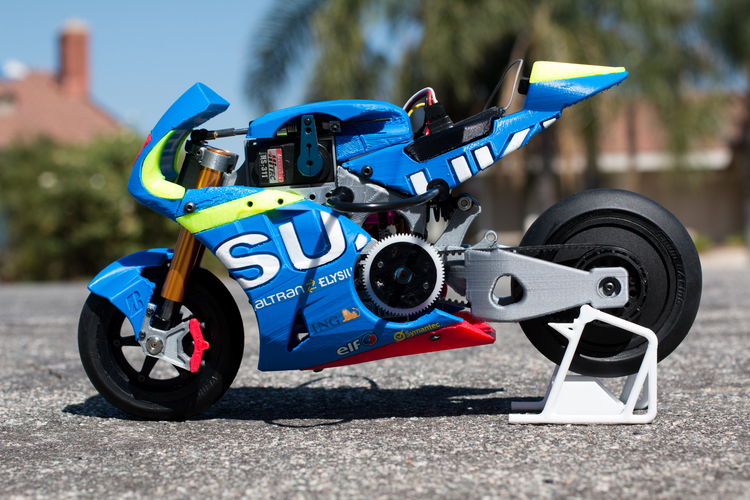 3D Printed 2016 Suzuki GSX-RR 1:8 Racing RC MotoGP Version2 by brett ...