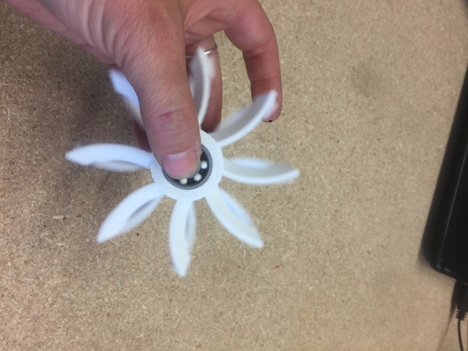 Contra-Rotating Turbine Fidget Spinner 3D Print 153349