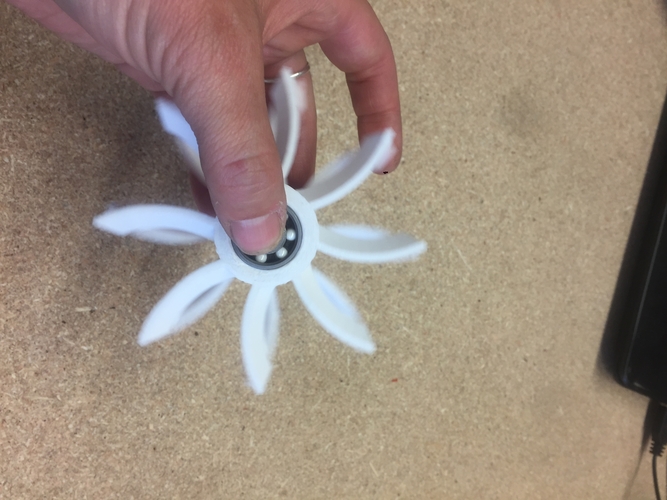 Contra-Rotating Turbine Fidget Spinner 3D Print 153350