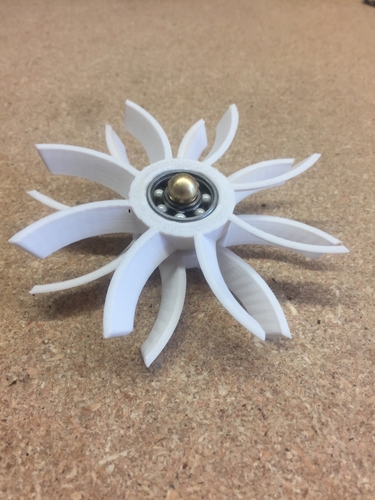 Contra-Rotating Turbine Fidget Spinner 3D Print 153358