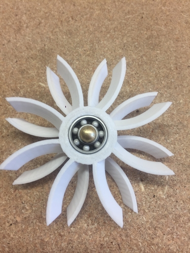 Contra-Rotating Turbine Fidget Spinner 3D Print 153361