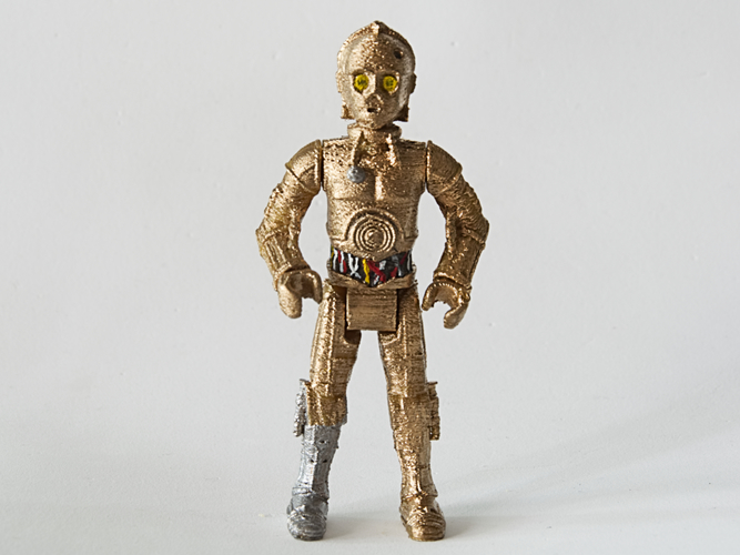 3D Printed C3PO by Pinshape