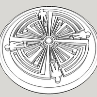 Small Haven Tattoo Design Medallion 3D Printing 153524