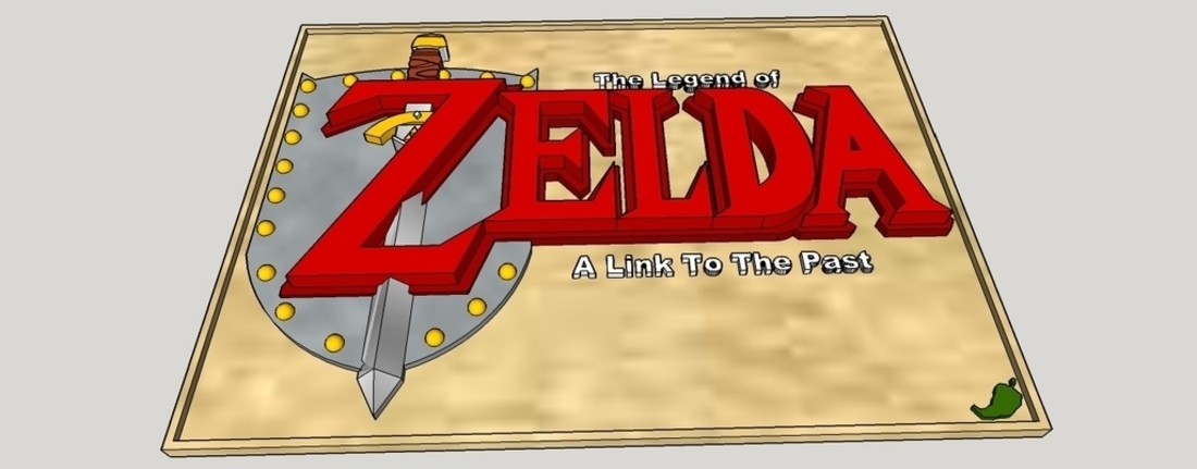 Legend of Zelda - A Link to the Past Plaque 3D Print 153542