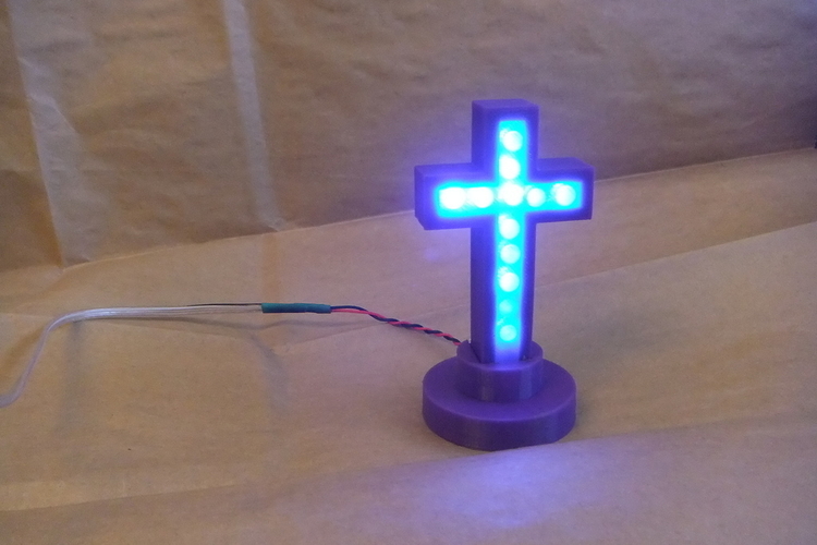 vakits 5mm LED Cross Enclosure 3D Print 153544