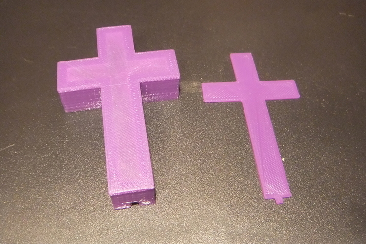 vakits 5mm LED Cross Enclosure 3D Print 153545