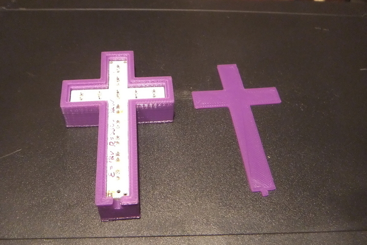 vakits 5mm LED Cross Enclosure 3D Print 153548