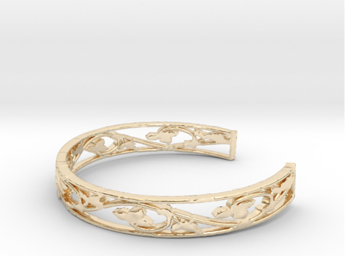 Leaf Bracelet 3D Print 15356