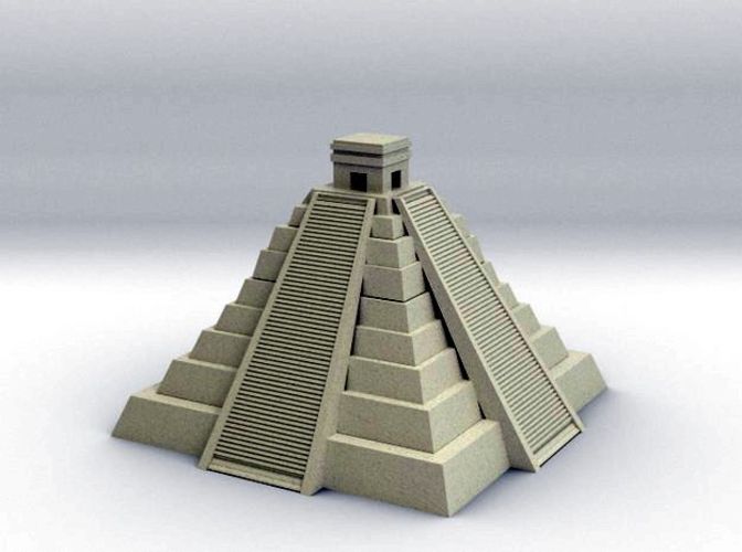 Mayan Pyramid 3D Print 15370