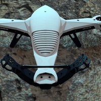 aerial drone canopy for the Robotshop Vtail quadcopter - Thumbnail 2