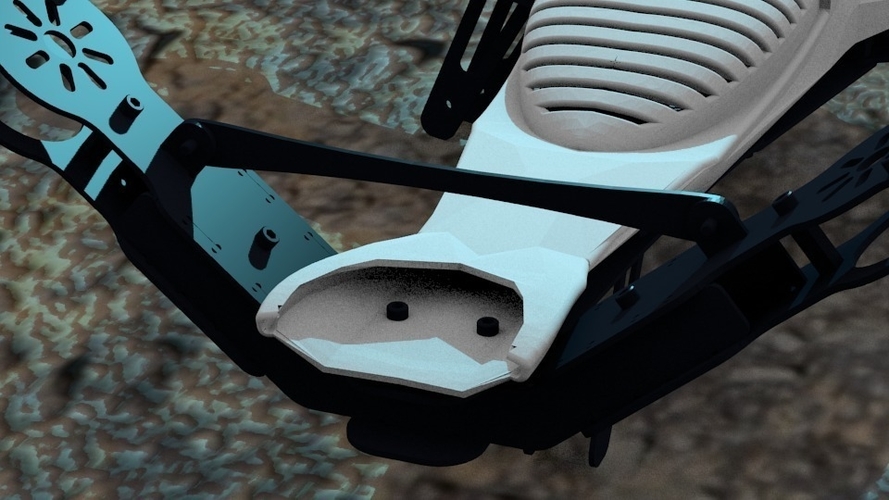 aerial drone canopy for the Robotshop Vtail quadcopter 3D Print 153833