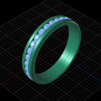 Channel Set Diamond Wedding Band - Thumbnail 1