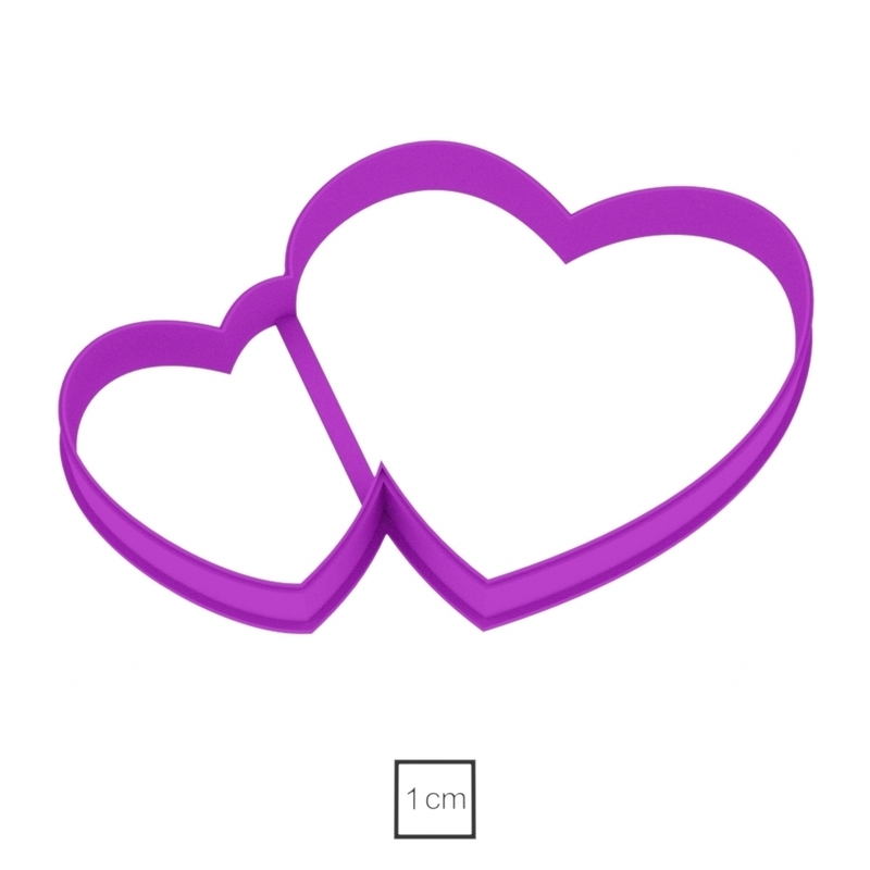 Two hearts cookie cutter for professional