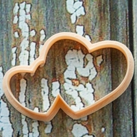 Two hearts cookie cutter for professional - Thumbnail 3