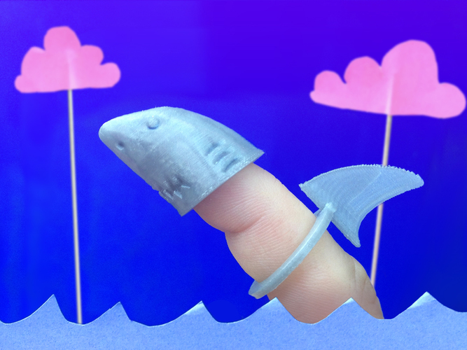 Finger Shark 3D Print 15398