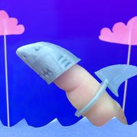 Small Finger Shark 3D Printing 15398