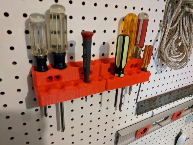 Pegboard holder for Narex chisels by andrewwillis, Download free STL model