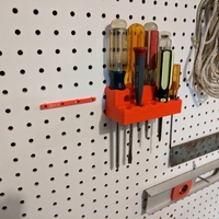 Screwdriver holder for pegboard - Thumbnail 2