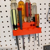 Screwdriver holder for pegboard - Thumbnail 3