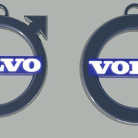 Small Porte-clefs Volvo 3D Printing 154290