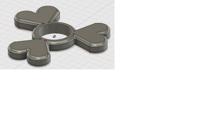 Heart fitget spinner.  3D Print 154299