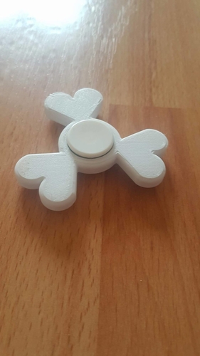 Heart fitget spinner.  3D Print 154314