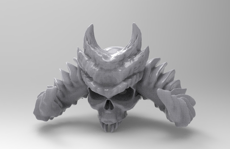 Devil Skull 3D Print 154331