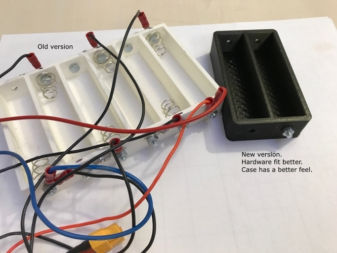 1-12 cell holders for charging 18650-cells 3D Print 154342