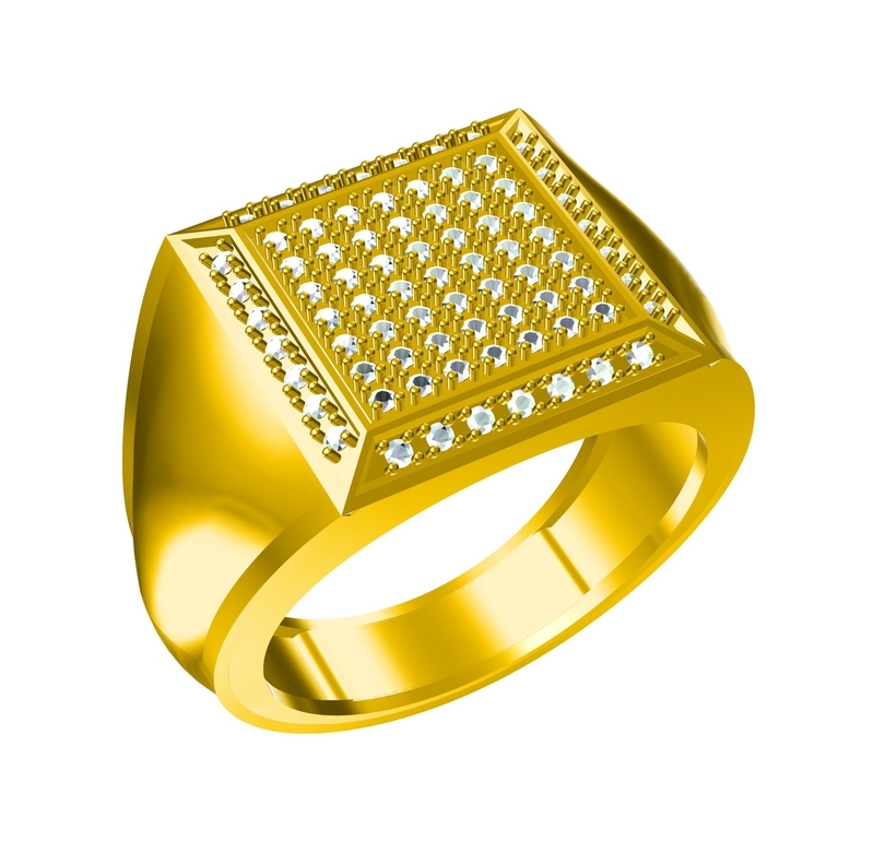 Mens Ring 3D CAD Model In STL Format