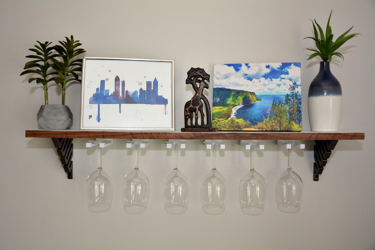 DIY Wine Glass Shelf 3D Print 154458