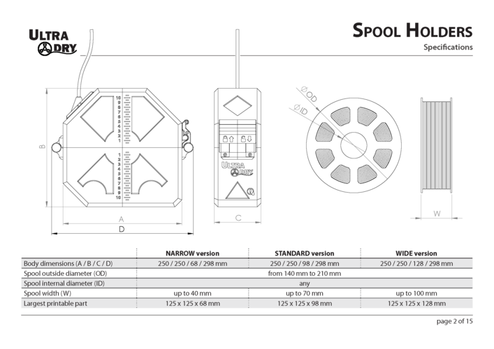 Ultra Dry Spool Holders 3D Print 154560