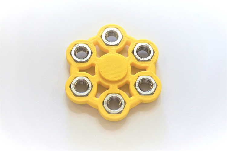 M10 Nut Hex Spinner 3D Print 154671