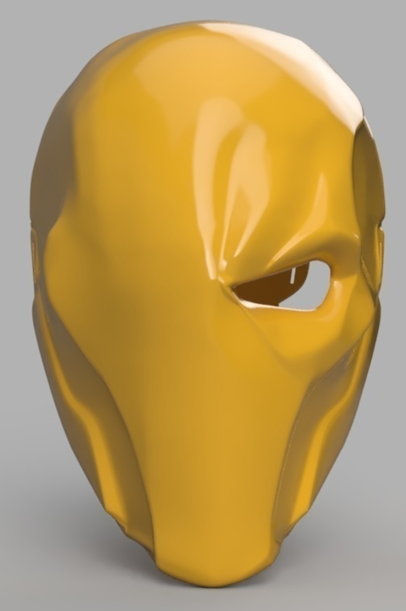 Deathstroke mask Arkham Origins with Back Piece