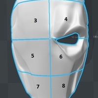 Deathstroke mask Arkham Origins with Back Piece - Thumbnail 4