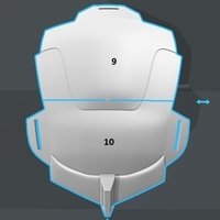 Deathstroke mask Arkham Origins with Back Piece - Thumbnail 5