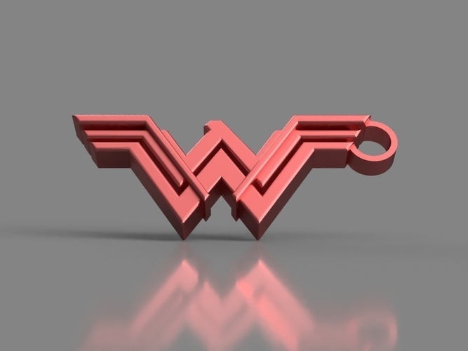 Wonder Woman Keychain 3D Print 154853