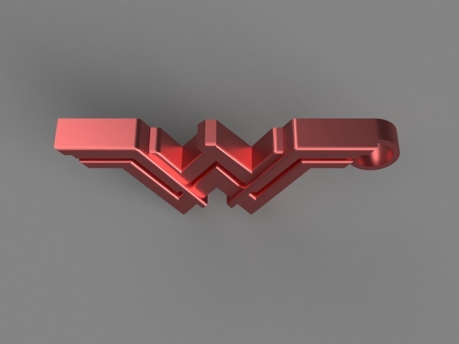 Wonder Woman Keychain 3D Print 154855