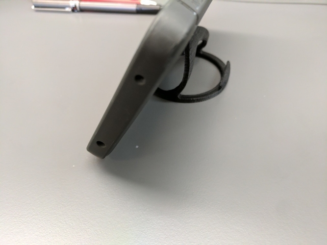 3D Printed Phone Stand - V1 - Single Print by Kenneth Haynie | Pinshape