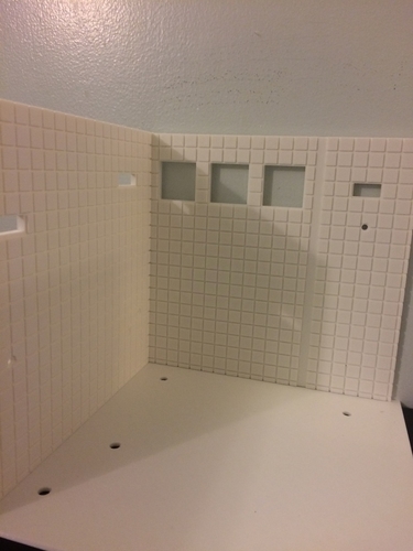 Miniature Bathroom wall & floor  (bathroom) 3D Print 154954